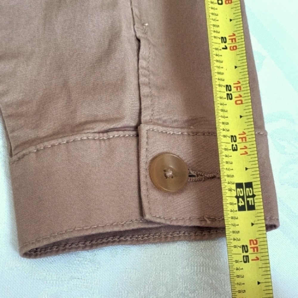 Torrid Cotton Cropped Jacket Chest Pockets size 18-20 - Picture 16 of 17